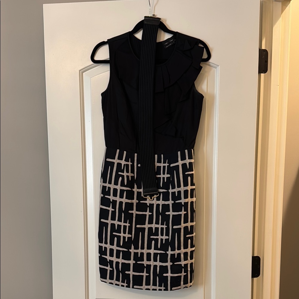 Max & Cleo Black Halter Sheath Mini Dress